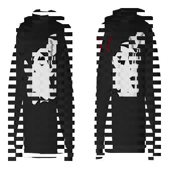 ゴーストフォークボール 野球 ピッチフォークボール K ストライクアウトティー 長袖Tシャツ - Kawaiitshirt