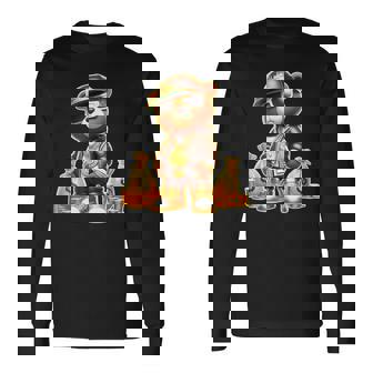 ゴールデンテディベア ボスマネーバッグ ゴールデンコイン&チェーン 長袖Tシャツ - Kawaiitshirt