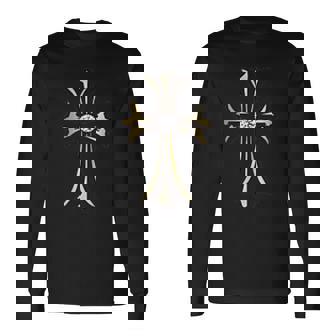 ゴールドクロス ダイヤ 長袖Tシャツ - Kawaiitshirt