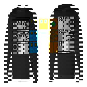 ゴールドライタン カラーデザイン 長袖Tシャツ - Kawaiitshirt