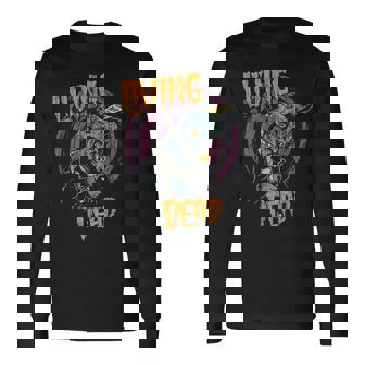 サイコビリー ホラー パンクロック Hr Living Dead Zombie 長袖Tシャツ - Kawaiitshirt