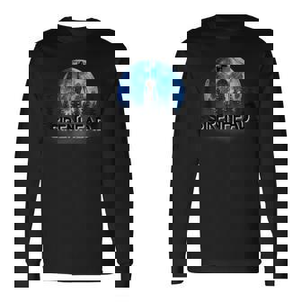 サイレンヘッド、サイレンの頭から脱出するのが大好きな漫画の猫、 長袖Tシャツ - Kawaiitshirt