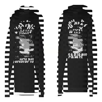 サカバンバスピスの面白い魚ミームが大好きなジャスト・ア・ボーイ 長袖Tシャツ - Kawaiitshirt