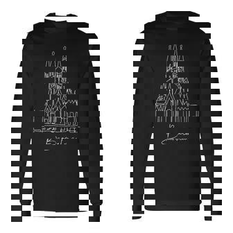 サグラダ ファミリア バルセロナ カタルーニャ スペイン 長袖Tシャツ - Kawaiitshirt