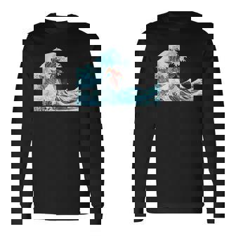 サムライサーフィン神奈川大波-クールサーファー 長袖Tシャツ - Kawaiitshirt