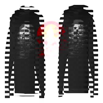 サムライ・カタナ 名誉 武道 日本語 長袖Tシャツ - Kawaiitshirt