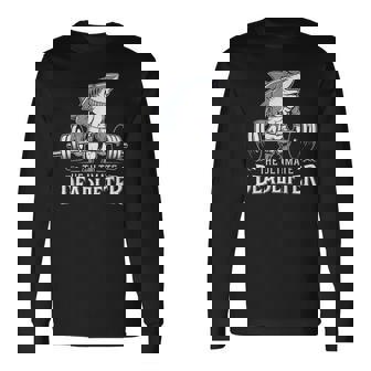 サメ コスチューム デッドリフター ワークアウト ジム サメ ぬいぐるみ 動物 長袖Tシャツ - Kawaiitshirt