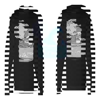 サメの缶詰め 長袖Tシャツ - Kawaiitshirt