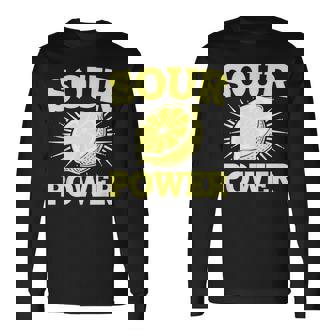 サワーパワー レモンフルーツ 長袖Tシャツ - Kawaiitshirt