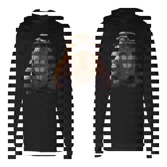 サングラスの牙を持つセイウチ アザラシ セイウチ 長袖Tシャツ - Kawaiitshirt