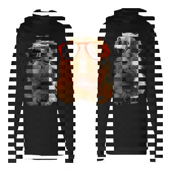 サングラスをかけたカピバラ Be Capy カピバラ げっ歯類 Capybara 長袖Tシャツ - Kawaiitshirt