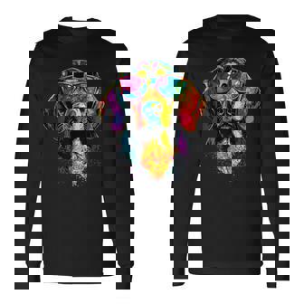 サングラスをかけたビーグル ビーグル子犬 かわいい イングリッシュビーグル 長袖Tシャツ - Kawaiitshirt