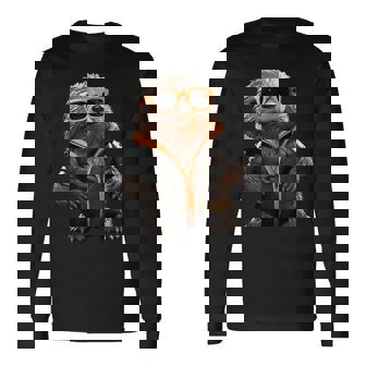 サングラスをかけたモグラかわいいモグラかわいいモグラ 長袖Tシャツ - Kawaiitshirt