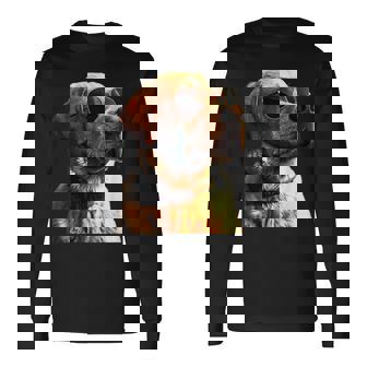 サングラスをかけたラブラドール・レトリバー 愛犬ラブラドール 長袖Tシャツ - Kawaiitshirt