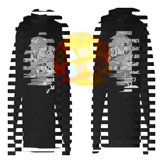 サンタクルーズサンセット 長袖Tシャツ - Kawaiitshirt