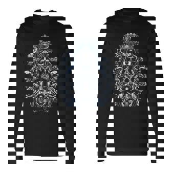 サンタ・ムエルテ 死神 長袖Tシャツ - Kawaiitshirt