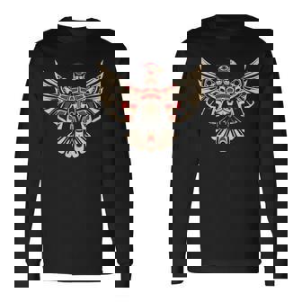 サンダーバード ノースウェスト ネイティブアメリカン 部族 誇り高い遺産 長袖Tシャツ - Kawaiitshirt