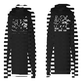 サンボ コーチ ピース ラブ サンボ 長袖Tシャツ - Kawaiitshirt