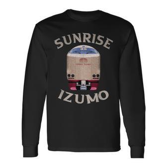 サンライズエクスプレス 出雲電車 日本 東京 岡山 出雲 長袖Tシャツ - Kawaiitshirt