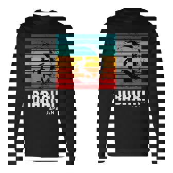 サーフ 茨城 日本 ビーチ ヴィンテージ レトロ サーフィン 長袖Tシャツ - Kawaiitshirt