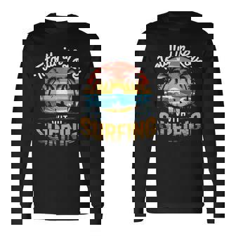 サーフィンサーフボードが大好き。メンズサーフボーダー用。 長袖Tシャツ - Kawaiitshirt