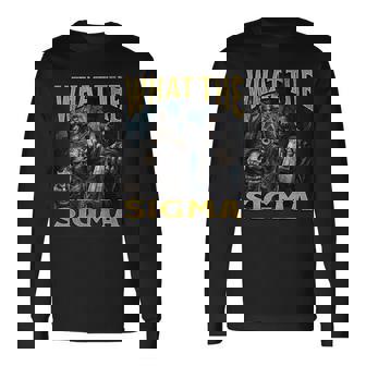 ザ・シグマ・ファニー・ハード・スケルトン・ミーム・ブートレグ 長袖Tシャツ - Kawaiitshirt