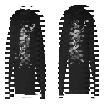 シェットランド・シープドッグ ベース・ギター ロックミュージック 犬好き 長袖Tシャツ - Kawaiitshirt