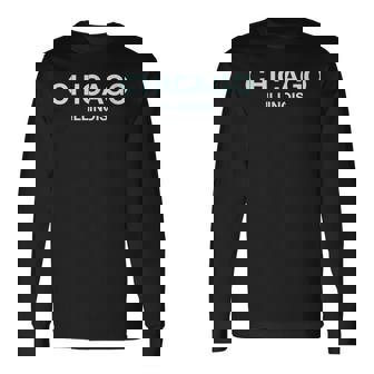 シカゴイリノイ大学-大学、学校 シカゴ 長袖Tシャツ - Kawaiitshirt