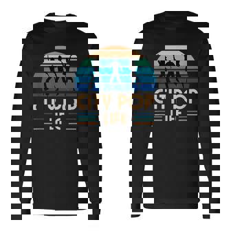 シティポップライフ 長袖Tシャツ - Kawaiitshirt