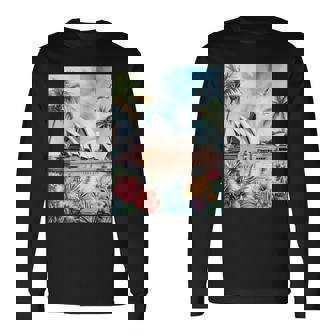 シドニーオペラハウスと南国の自然 長袖Tシャツ - Kawaiitshirt