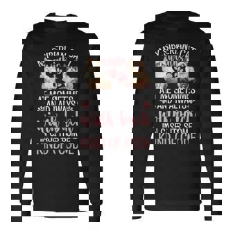 シベリアの森の猫猫の愛を言う面白い猫 長袖Tシャツ - Kawaiitshirt