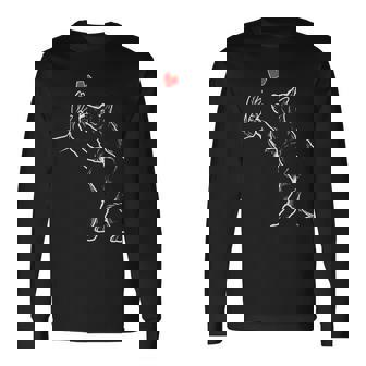 シベリアンハスキー犬愛かわいいシベリアンハスキー 長袖Tシャツ - Kawaiitshirt