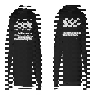 シマエナガ『ともだち』白い鳥【どうぶつフレンズ】動物 ゆるくて かわいい イラスト 長袖Tシャツ - Kawaiitshirt