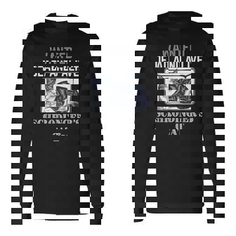 シュレディンガーの猫指名手配教師 物理科学教授 長袖Tシャツ - Kawaiitshirt