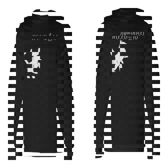シュロディンガース 猫方程式物理学 オタク物理学 科学 長袖Tシャツ - Kawaiitshirt