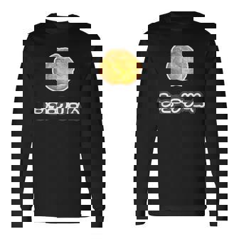 シュークリーム『スイーツ ポップ』お菓子 写真 おやつ 面白い かわいい 長袖Tシャツ - Kawaiitshirt