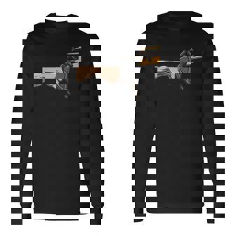 ショベルカー バケット 拳 バンプダッド ジョーク 面白い相棒 人生用 長袖Tシャツ - Kawaiitshirt