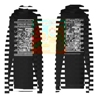 シリアル シリアル キラー 音声しゃれ ホラー コア ミッドセンチュリー 長袖Tシャツ - Kawaiitshirt