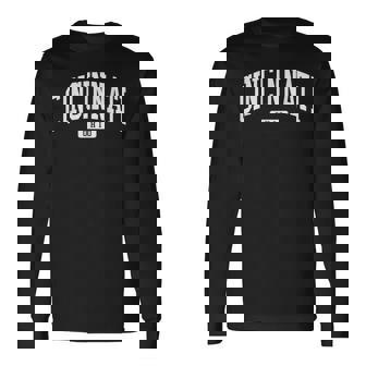 シンシナティオハイオ州オハイオ大学スタイル 長袖Tシャツ - Kawaiitshirt