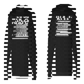 シンセサイザー キーボード シンセ ミュージシャン 長袖Tシャツ - Kawaiitshirt