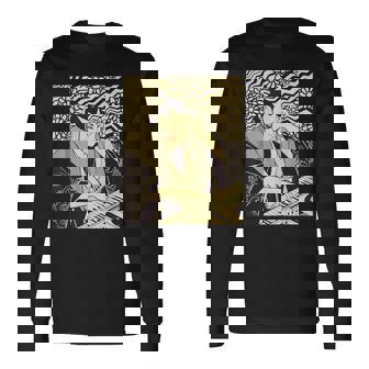 シンセサイザー テクノ 音楽 面白い サムライ シンセサイザー 長袖Tシャツ - Kawaiitshirt