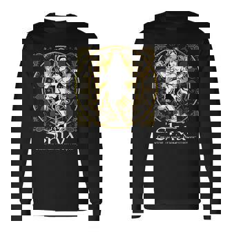 シヴァ「クリエイター、メンテナー、デストロイヤー」ヒンドゥー教の神 シヴァ神 長袖Tシャツ - Kawaiitshirt