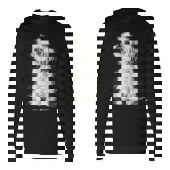 シーズー 犬 グラフィック ペット イラスト シーズー 長袖Tシャツ - Kawaiitshirt