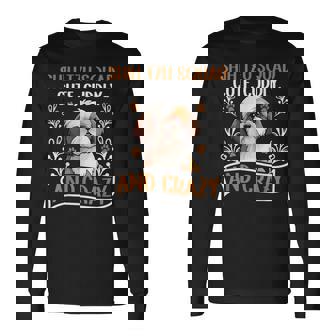 シーズー犬の面白いことわざ 長袖Tシャツ - Kawaiitshirt