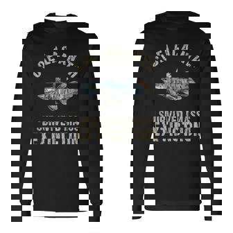 シーラカンス深層水化石絶滅サバイバーシーラカンス。 長袖Tシャツ - Kawaiitshirt