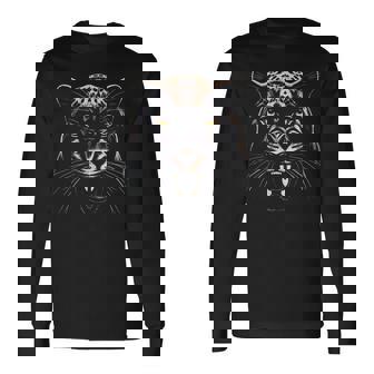 ジャガー アニマル ビンテージスタイル 長袖Tシャツ - Kawaiitshirt