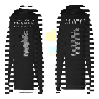 ジャスト・ア・チル・ガイ・ファニー・ミーム 長袖Tシャツ - Kawaiitshirt