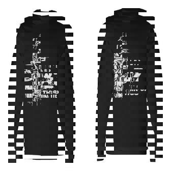 ジャズ・サックス レッツ・ジャズ・シング・アップlet's Jazz Thing Up 長袖Tシャツ - Kawaiitshirt