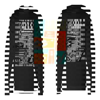 ジャズ音楽-レトロヴィンテージピアノジャズ 長袖Tシャツ - Kawaiitshirt