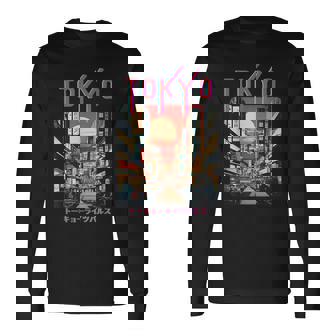 ジャパニーズストリート 長袖Tシャツ - Kawaiitshirt